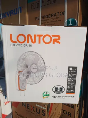 Lontor 16-Inch Rechargeable Wall Fan With Remote | CTL-Cf015r-16