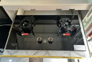 Luxury Dual-Burner Tempered Glass Built-in Gas Hob