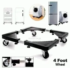 Adjustable Load-bearing Moveable Fridge/Washng Machne Stand