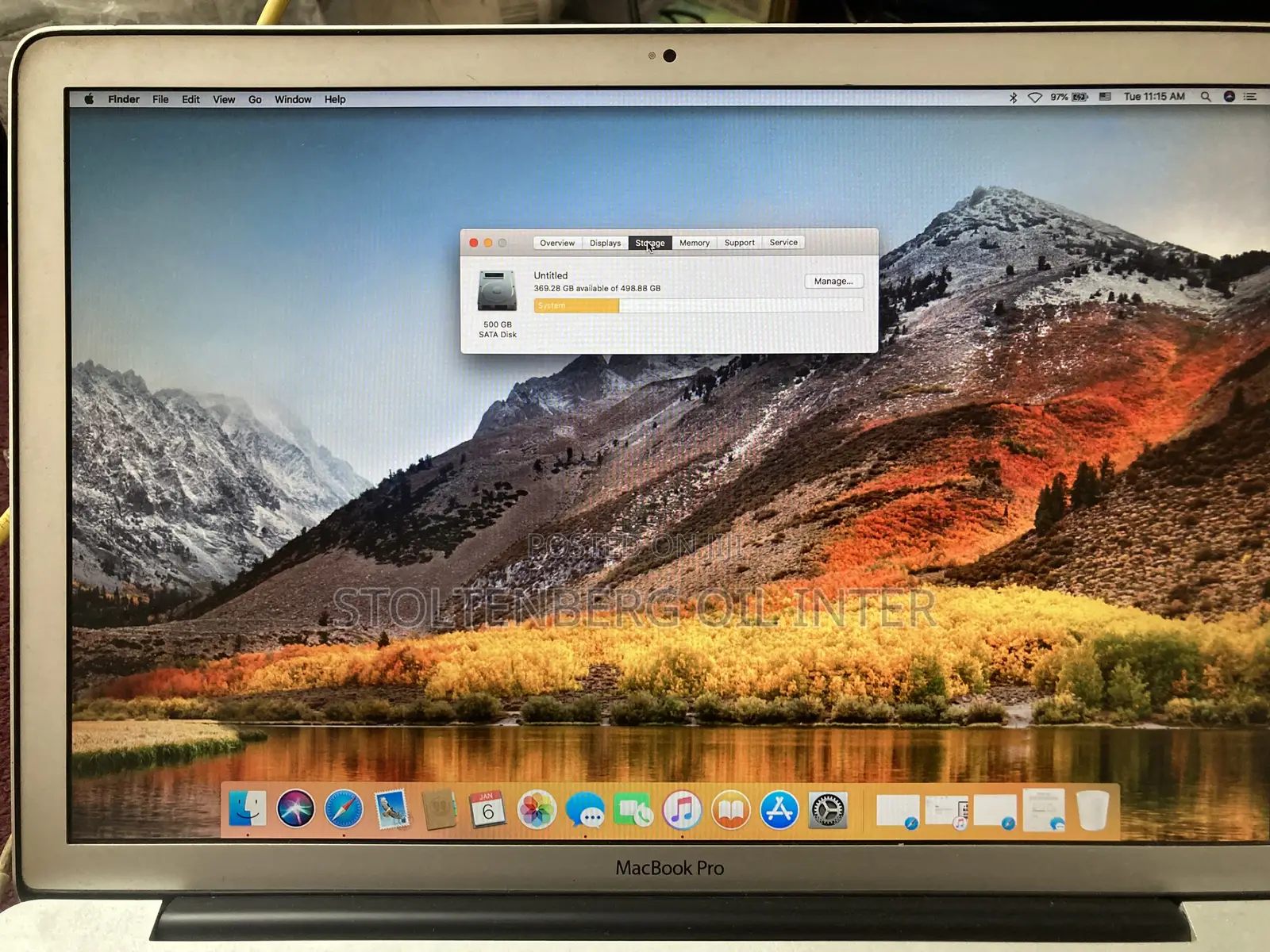 Laptop Apple MacBook Pro 8GB Intel Core I7 HDD 500GB