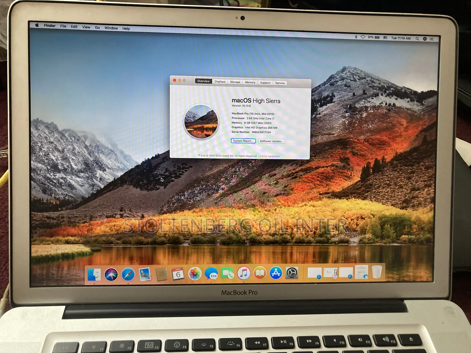 Laptop Apple MacBook Pro 8GB Intel Core I7 HDD 500GB