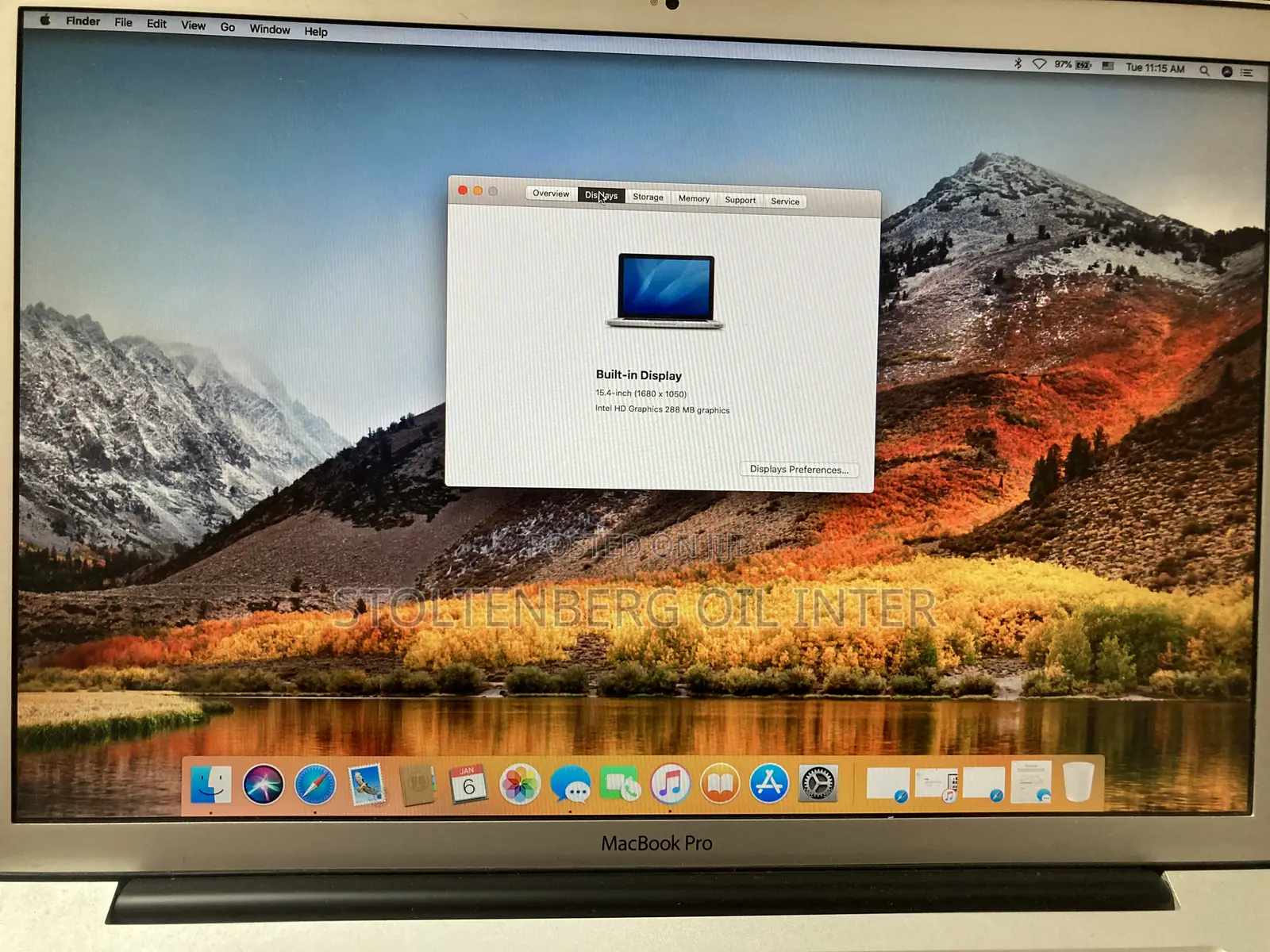Laptop Apple MacBook Pro 8GB Intel Core I7 HDD 500GB