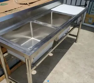 Double Bowl Sink With Side