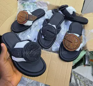 Luxury Beaded Slide Slipper