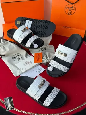 *Original Hermes Chypre Sandals Crocodile Available in Store  40 —47