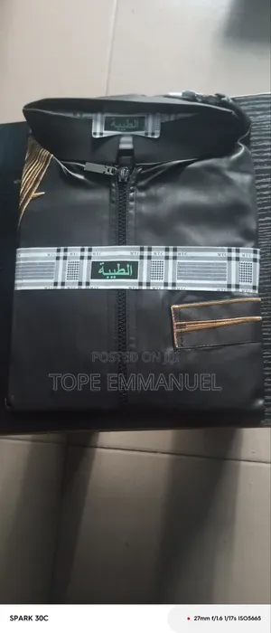 Unisex Black Jalabia Size 54