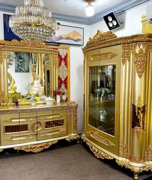 Royal Sideboard And Mirror With Wine Bar Full Set