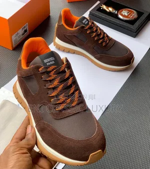 Hermes Luxury Men's Sneakers Best Quality Well Banded Package