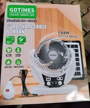 8 Inches Multi Function Rechargeable Fan