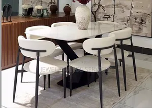 Marble Dining With Crossed Legs