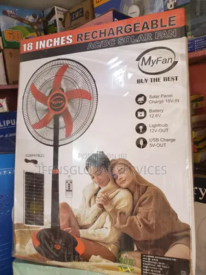 My Fan Solar/Rechargeable Fan With Panel