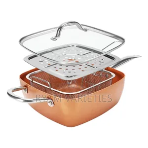 Aluminum Copper Non Stick Pan With Induction Lid