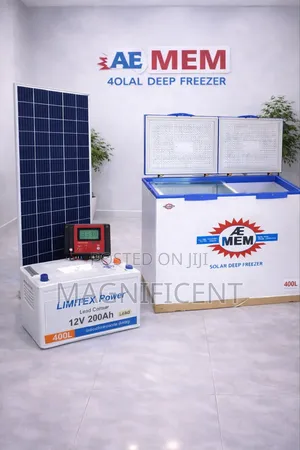Ae Mem 400l And Solar Deep Freezer – Double Door | Strong Cooling