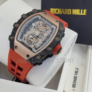 Richard Mille Luxury Rubber Designer Men's Authomatic Wristwatches