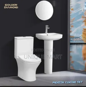 Sets of Wc, Includes Seat, Tank, Basin and Pedestal.Mersine Corine