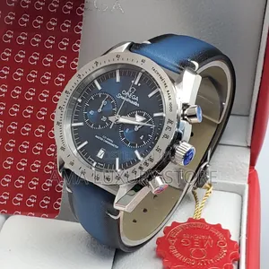 Omega Genuine Leather Luxury Men's Designer Wristwatches