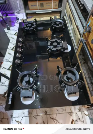 Original Bosch 90cm Inbuilt Premium Quality Flips Up 5 Burners Gas Hob