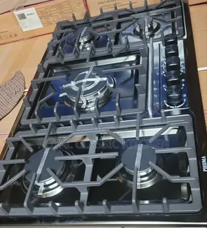 All Gas Black Steel Gas Hob