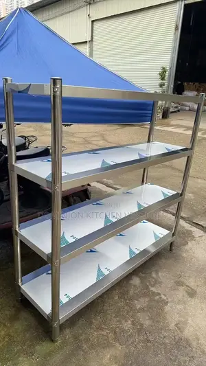 4 Layer Commercial Kitchen Shelving Unit Made From 304 Stainless