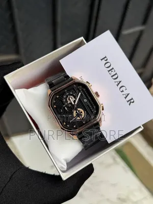 Poedagar Active Chronograph " Square Dial" Watches in Colors