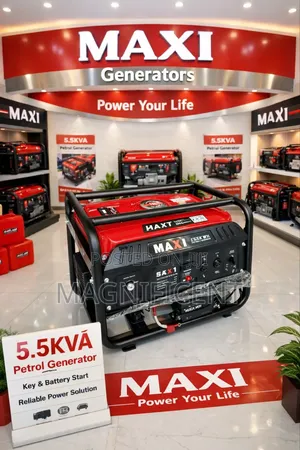 Maxi 5.5kva Petrol Generator With Key Start Battery