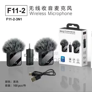 F11-2 Wireless Microphone - Dual Noise Cancelling Mic