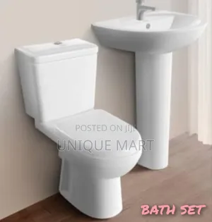 Complete Set of Wc, Includes: Seat, Tank, Basin and Pedestal. Bern