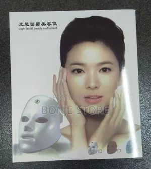 Rechargeable Facial Led Mask 7 Color Photon Therapy Firming Face Devic