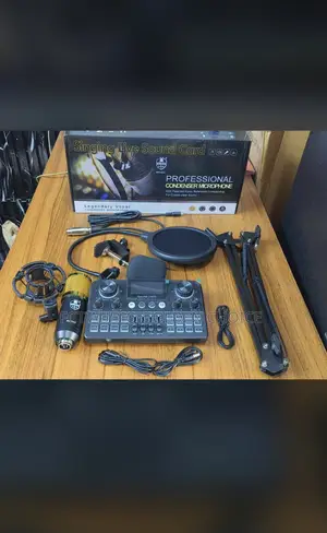 Bm800 Condenser Microphone Kit With V8 Sound Card