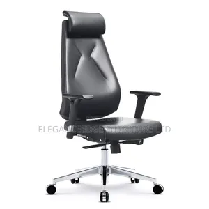 Black Executive High Back Adjustable Arms With Sturdy Legs