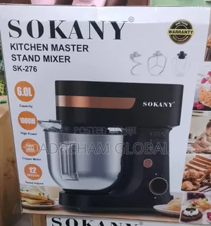 Sokany 6.0l Kitchen Master Mixer, 1000w