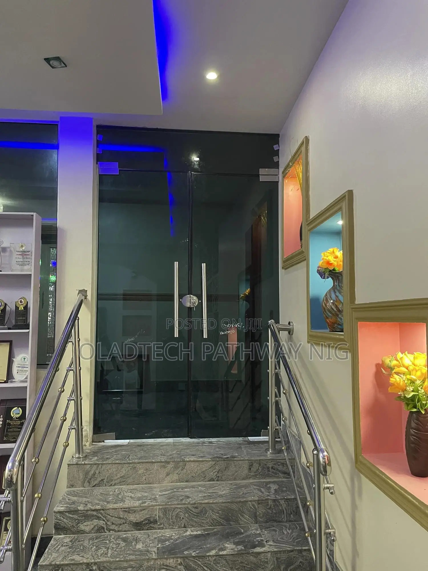 Frameless Glass Door Grey
