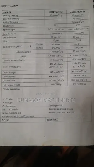 32mm Milling Drilling Machine