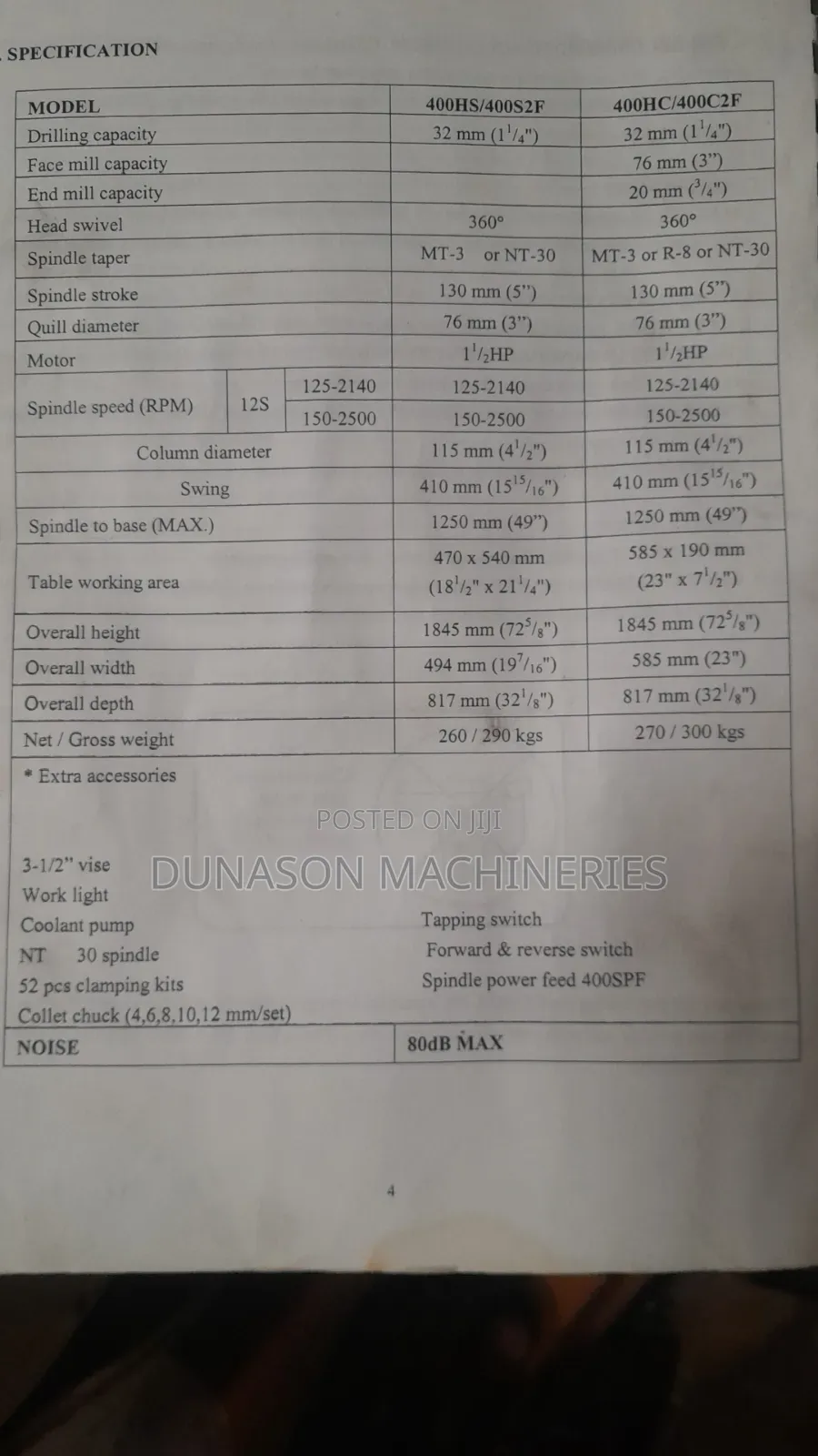 32mm Milling Drilling Machine