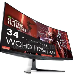 Alienware Aw3423dw Curved Gaming Monitor34.18”Qd-Oled175hz Lunar Light