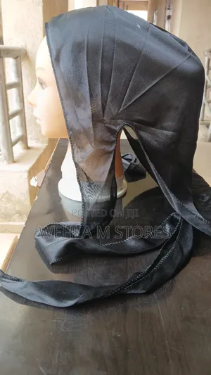 Silky Durags With Long Tail (Black)