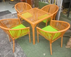 Outdoor Rattan Chairs and Table
