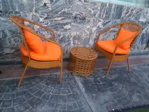 Rattan Foam Chair With Center Table