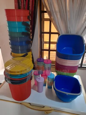 Plastic Bucket, Cup and Plastics