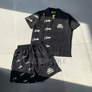Corteiz RTW Allover Script Shirt Shorts Set