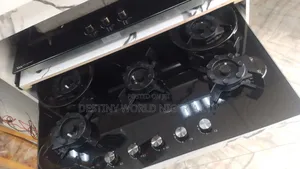 Luxury (5) Burner Gas Cooker Flip-Up