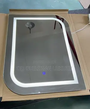 Decorative Wall Mirror With Led Lighting And Touch Sensor 4 Bathroom,