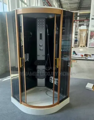 Executive Shower Room With Gold Design 100cm × 100cm