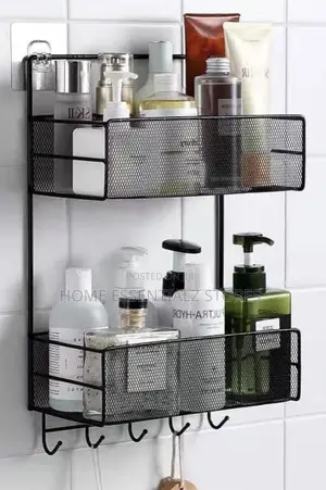 Bigger Size Rust-Free 2layers Mesh Rack - Bathroom Organizer