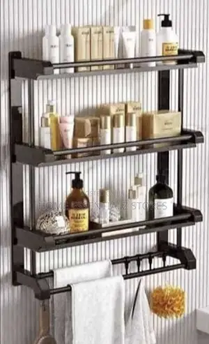 3 Layers Bathroom Organizer - Bathroom Towel Hanger