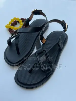 Original Louis Vuitton Leather Buckle Sandals