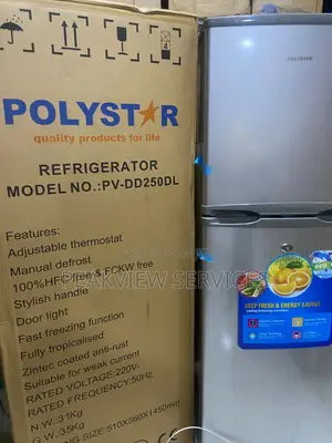 Polystar 250l Double Door Food Storage Fridge
