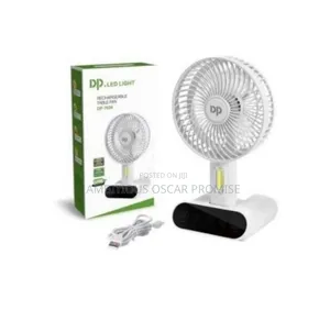 Dp.Led Light Rechargeable Fan