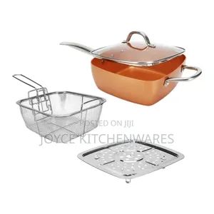 4pcs Ceramic Copper Non-Stick Pan With Induction Bottom
