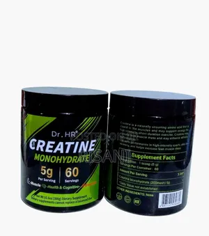 Creatine Monohydrate 5g 60 Servings for Muscles Health and Cognitive